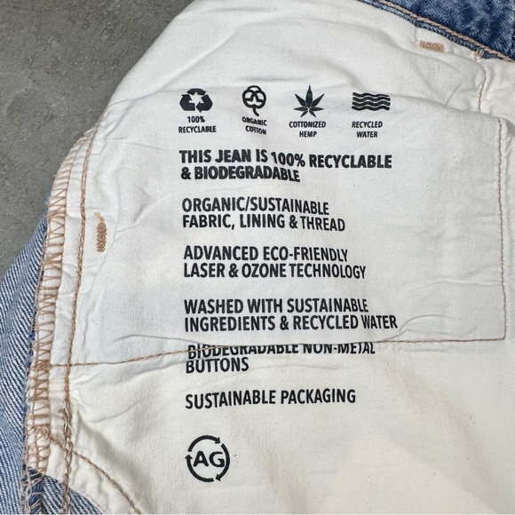 Adriano Goldschmied-Jeans of Tomorrow Sz34x33 Blue Everett Slim Straight Jeans - Picture 8 of 11